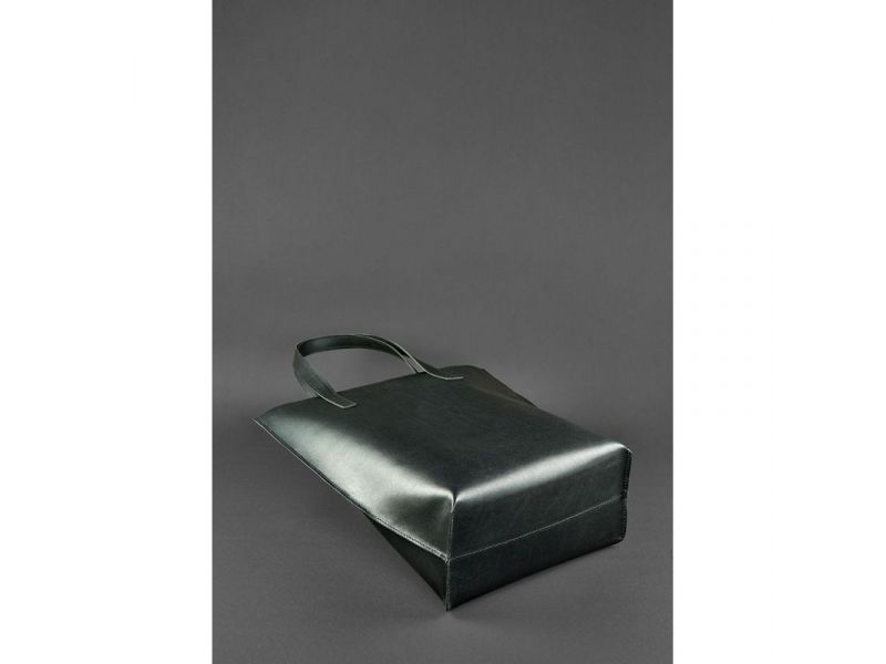 Кожаная женская сумка шоппер D.D. черная, фото 4