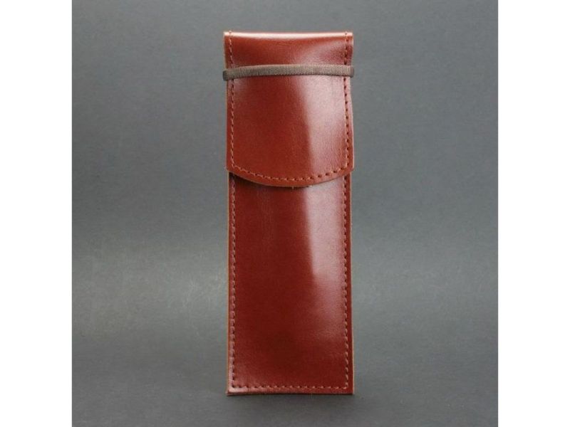 Кожаный чехол для ручек 1.0 светло-коричневый, фото 4