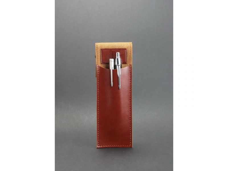 Кожаный чехол для ручек 1.0 светло-коричневый, фото 2