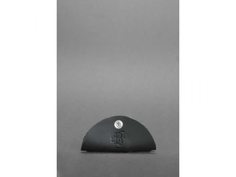 Кожаный холдер для наушников и проводов черный, фото 2