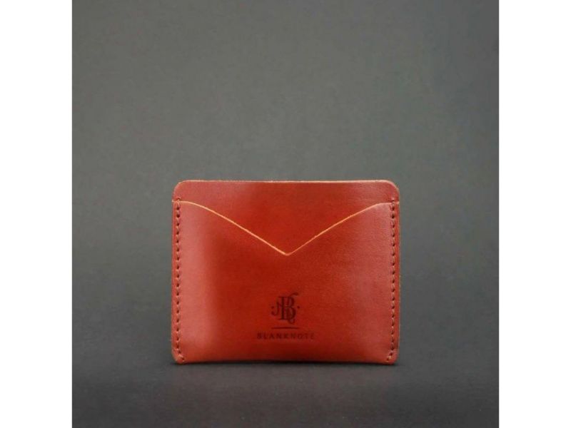 Кожаная визитница 5.0 светло-коричневая, фото 4