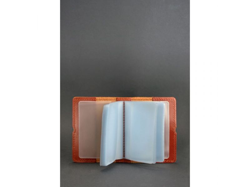 Кожаный кард-кейс 7.0 светло-коричневый, фото 2