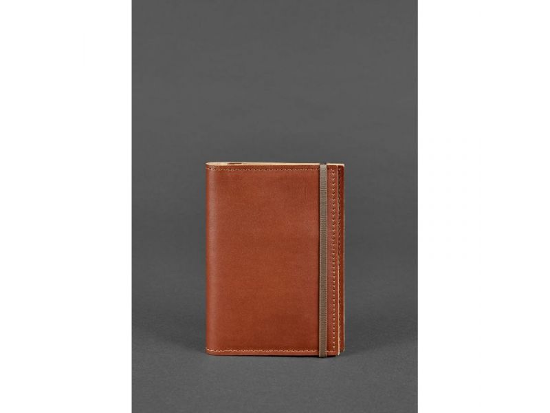 Кожаная обложка для паспорта 2.0 светло-коричневая, фото 1