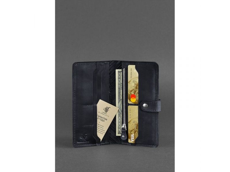 Кожаное женское портмоне 7.0 Инди Синий, фото 3