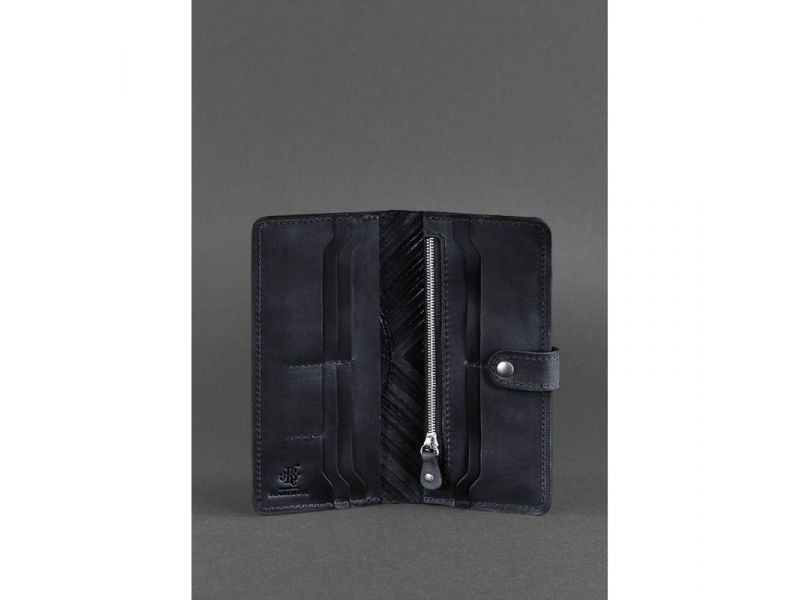 Кожаное женское портмоне 7.0 Инди Синий, фото 4