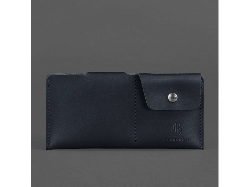 Кожаное портмоне-купюрник 8.0 черное, фото 4