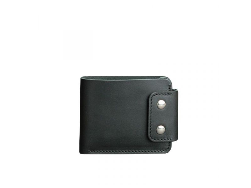 Мужское кожаное портмоне Zeus 9.0 черное, фото 5