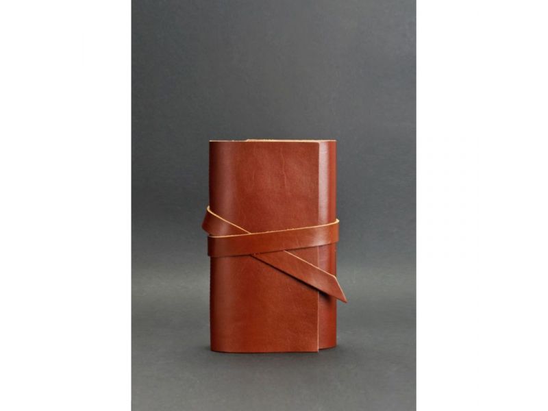 Кожаный блокнот (Софт-бук) 1.0 светло-коричневый, фото 1