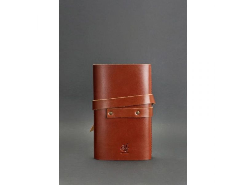 Кожаный блокнот (Софт-бук) 1.0 светло-коричневый, фото 3