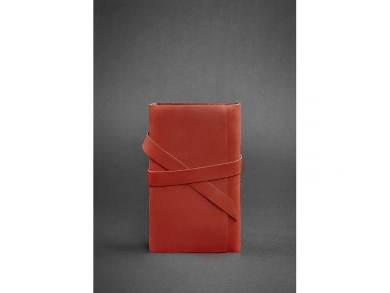 Женский кожаный блокнот (Софт-бук) 1.0 коралловый, фото 1