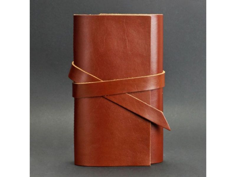 Кожаный блокнот (Софт-бук) 1.0 светло-коричневый, фото 4