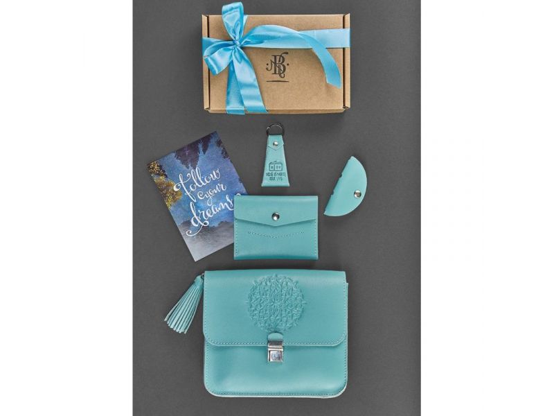 Женский подарочный набор кожаных аксессуаров Лилу Тиффани, фото 2