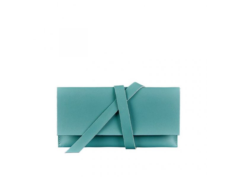 Кожаный женский тревел-кейс Voyager 1.0 бирюзовый, фото 5