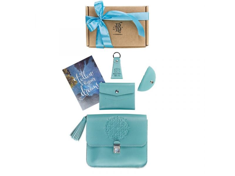 Женский подарочный набор кожаных аксессуаров Лилу Тиффани, фото 4