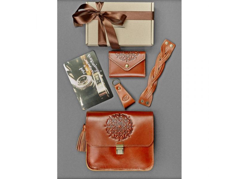 Женский подарочный набор кожаных аксессуаров Будапешт, фото 2