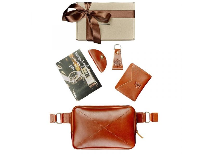 Подарочный набор кожаных аксессуаров Лиссабон, фото 4