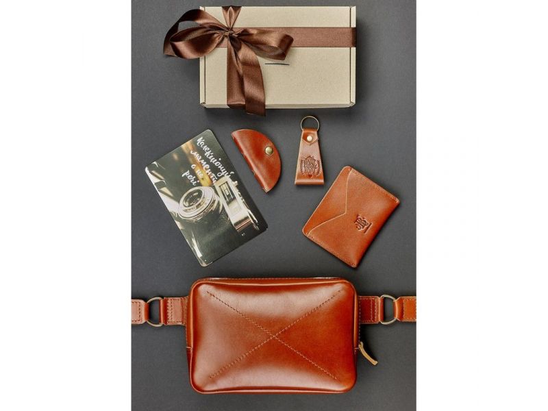 Подарочный набор кожаных аксессуаров Лиссабон, фото 1