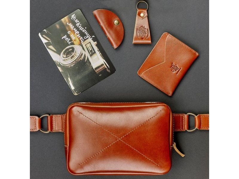 Подарочный набор кожаных аксессуаров Лиссабон, фото 3