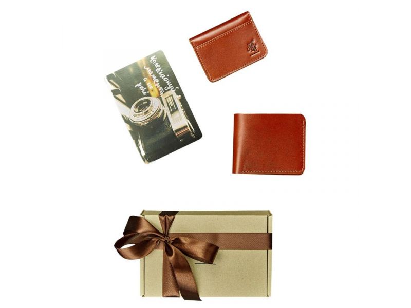 Мужской подарочный набор кожаных аксессуаров Мехико, фото 4