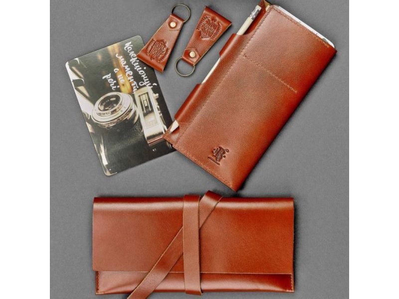 Набор кожаных аксессуаров путешественнику Сидней для пары, фото 3