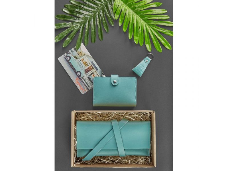 Набор кожаных аксессуаров для путешественника Тиффани, фото 3