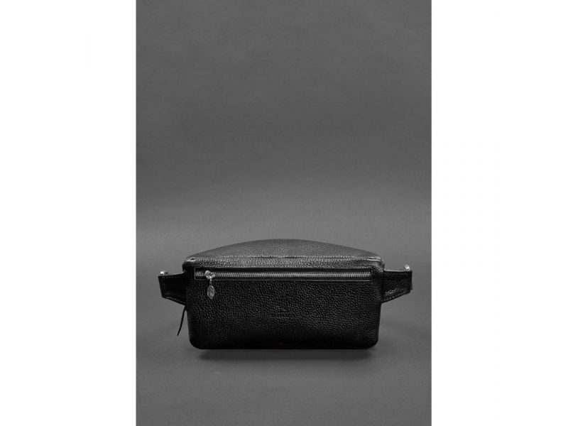 Кожаная женская сумка на пояс Spirit черная, фото 5