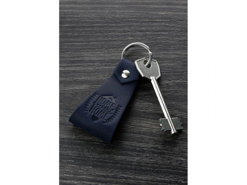 Кожаный брелок Home sweet home, фото 1