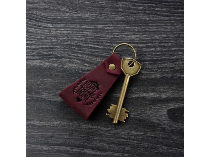 Кожаный брелок Home sweet home, фото 4