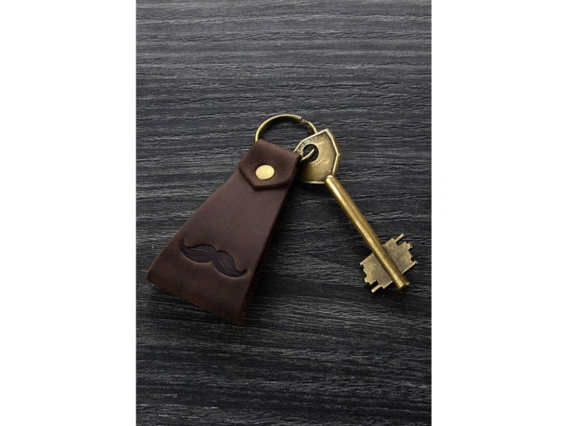 Кожаный брелок Усы, фото 2