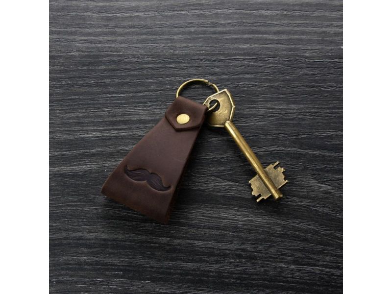 Кожаный брелок Усы, фото 4