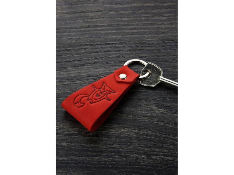 Кожаный брелок Лисичка, фото 2