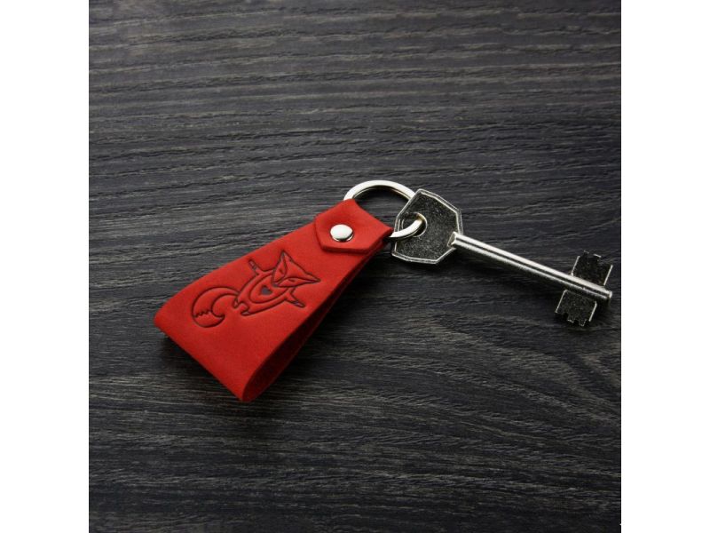 Кожаный брелок Лисичка, фото 5