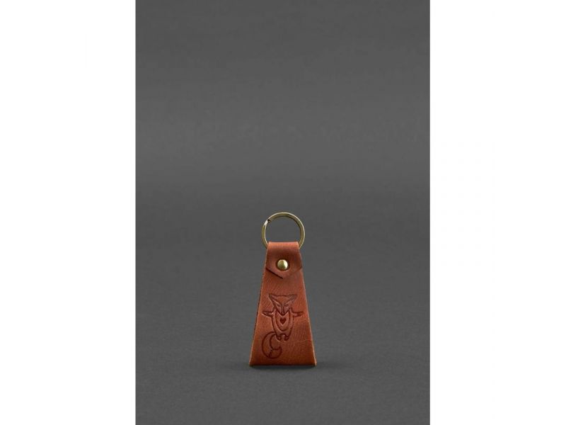 Кожаный брелок Лисичка, фото 1