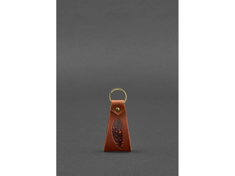 Кожаный брелок Перо, фото 1