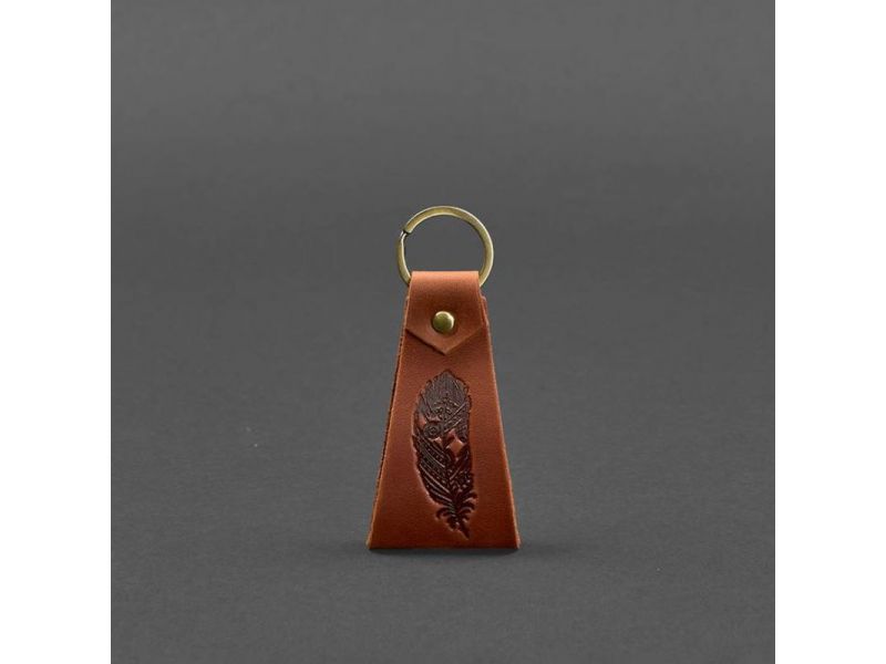 Кожаный брелок Перо, фото 9