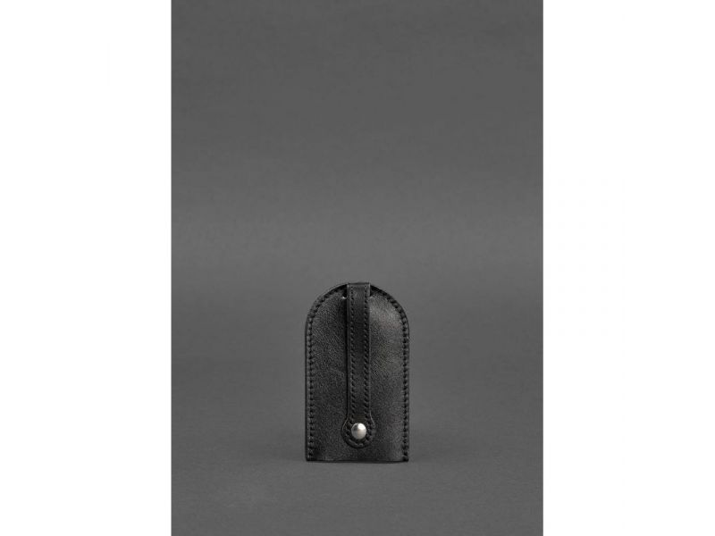 Кожаная ключница 2.0 черная Краст, фото 2