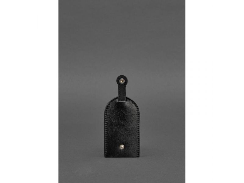 Кожаная ключница 2.0 черная Краст, фото 3