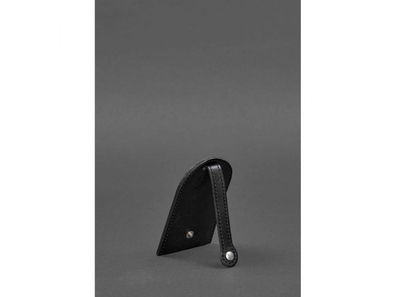 Кожаная ключница 2.0 черная Краст, фото 4