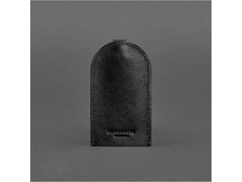 Кожаная ключница 2.0 черная Краст, фото 6