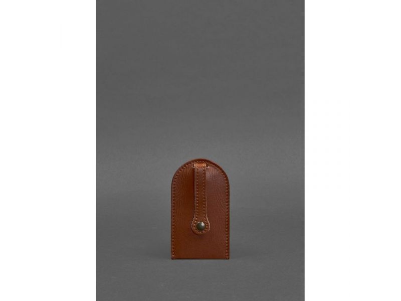 Кожаная ключница 2.0 светло-коричневая, фото 2