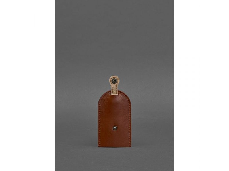 Кожаная ключница 2.0 светло-коричневая, фото 3