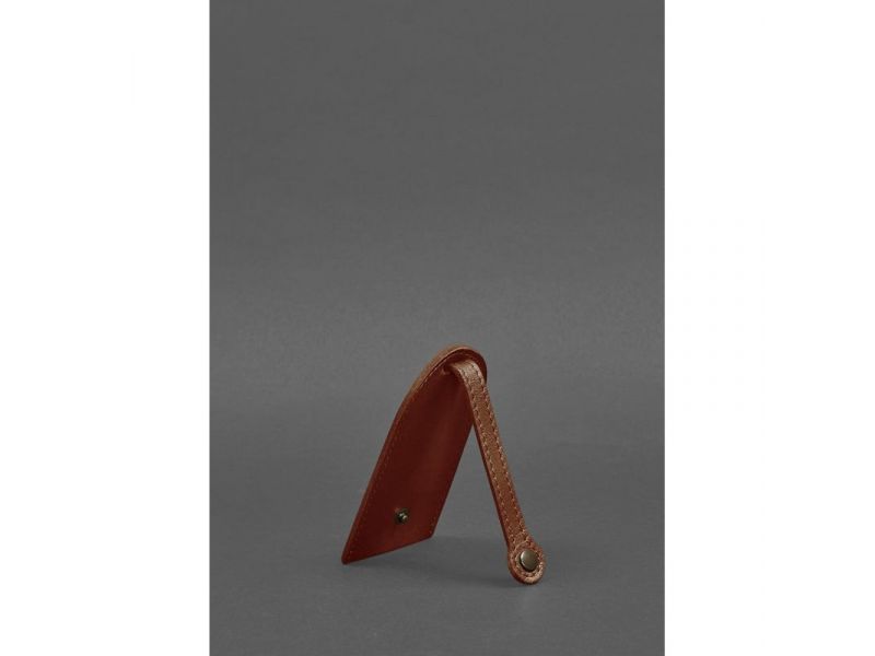 Кожаная ключница 2.0 светло-коричневая, фото 4