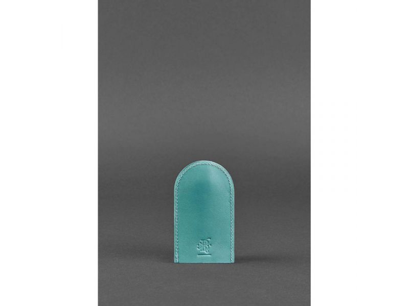 Женская кожаная ключница 2.0 бирюзовая, фото 1