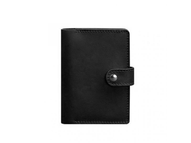 Кожаная обложка для паспорта 3.0 черная, фото 6