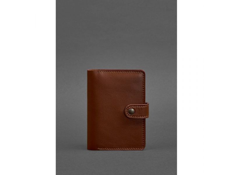 Кожаная обложка для паспорта 3.0 светло-коричневая, фото 1