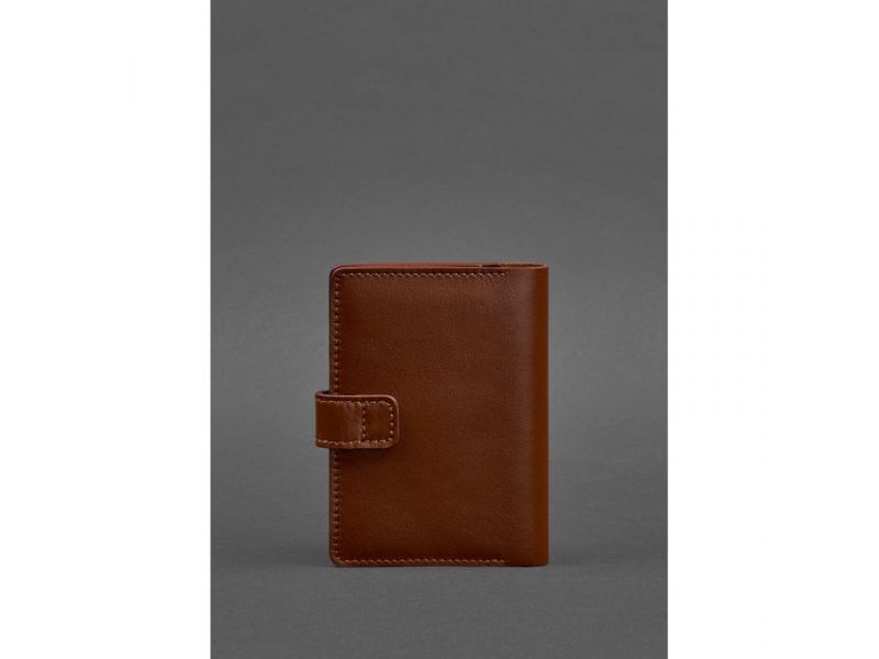 Кожаная обложка для паспорта 3.0 светло-коричневая, фото 4