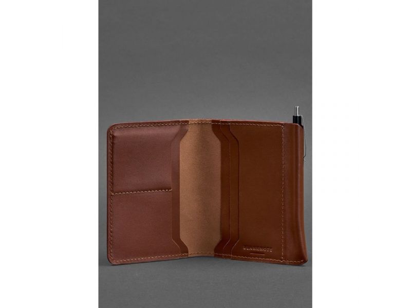 Кожаное портмоне 2.0 светло-коричневое, фото 2