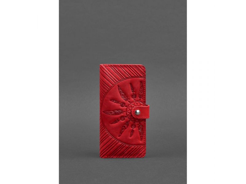 Кожаное женское портмоне 7.0 Инди Коралловый, фото 2