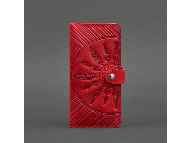 Кожаное женское портмоне 7.0 Инди Коралловый, фото 6