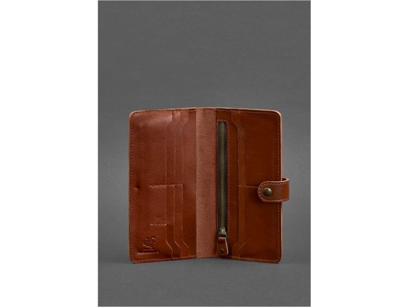 Кожаное портмоне 7.0 светло-коричневое, фото 3